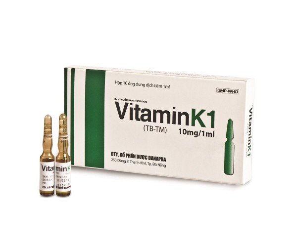 Dung dịch tiêm Vitamin K1 10mg/1ml Danapha (10 ống/hộp)